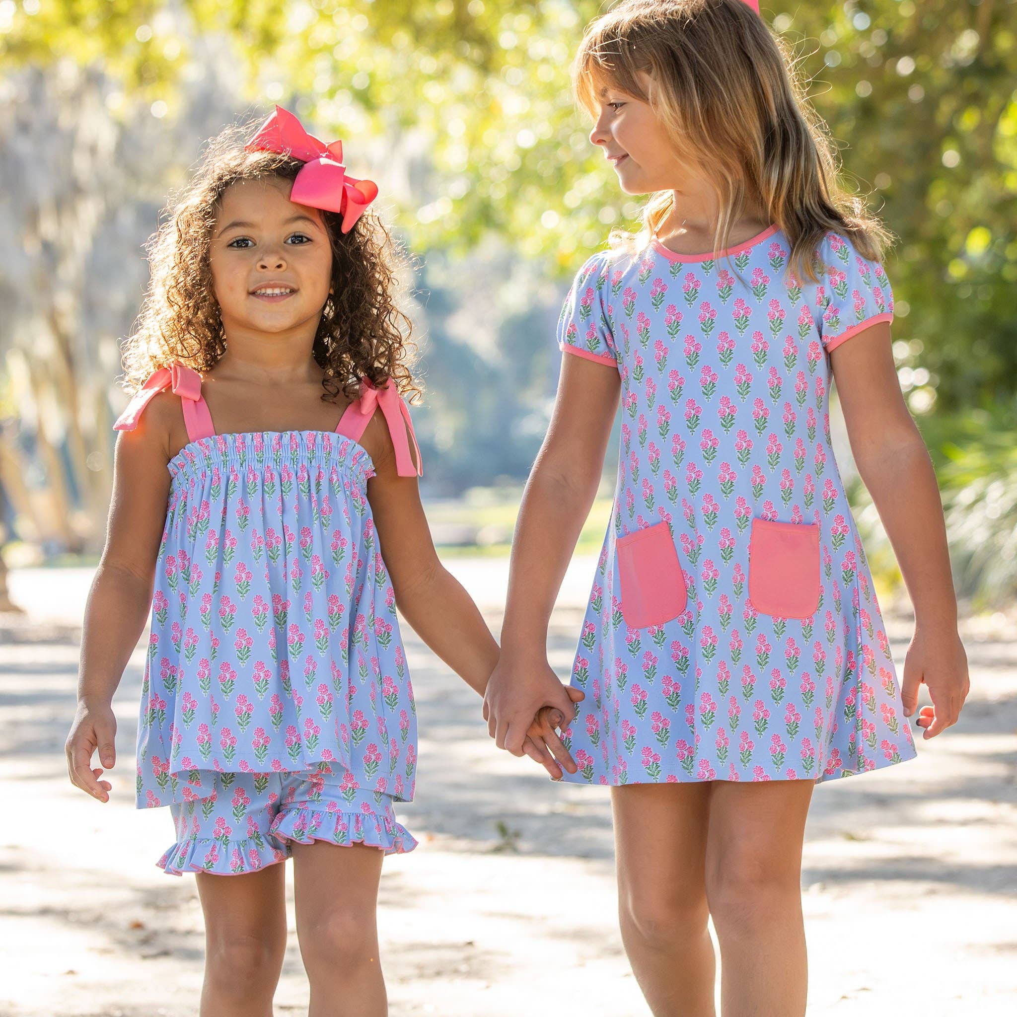 The Ellie Coral Bouquet Short Set