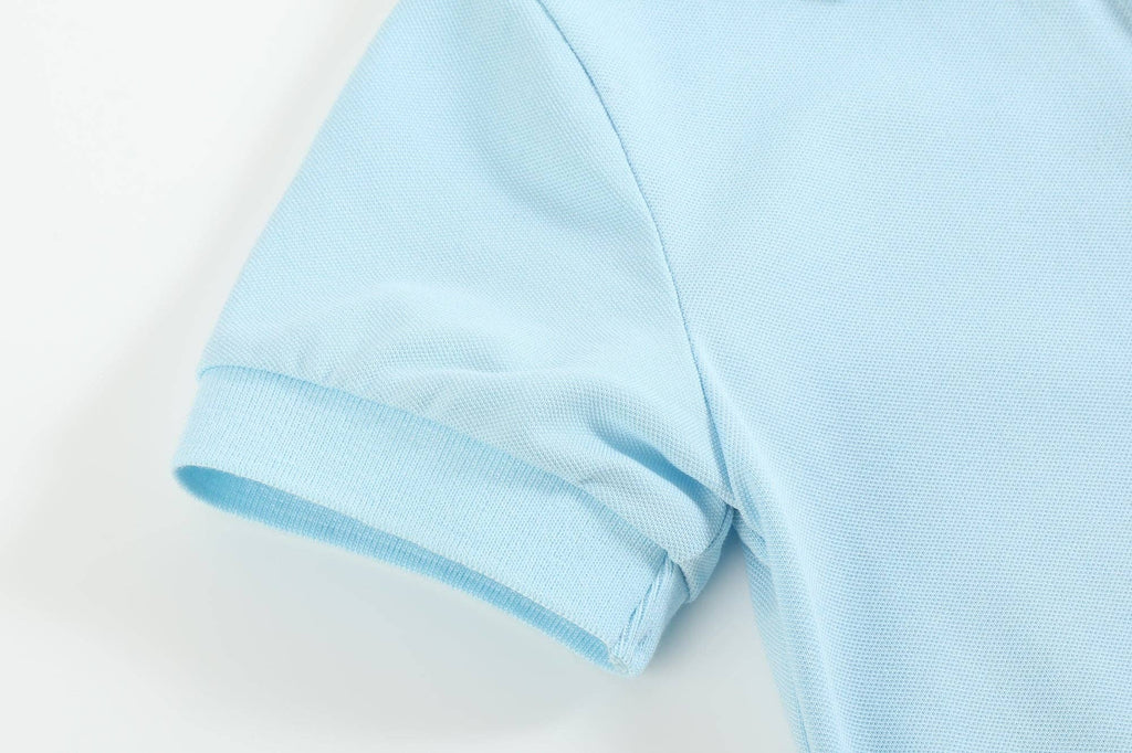 The Scottie - Light Blue Golf Hole Polo Shirt