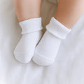 Essentials White Socks - White Picot Trim