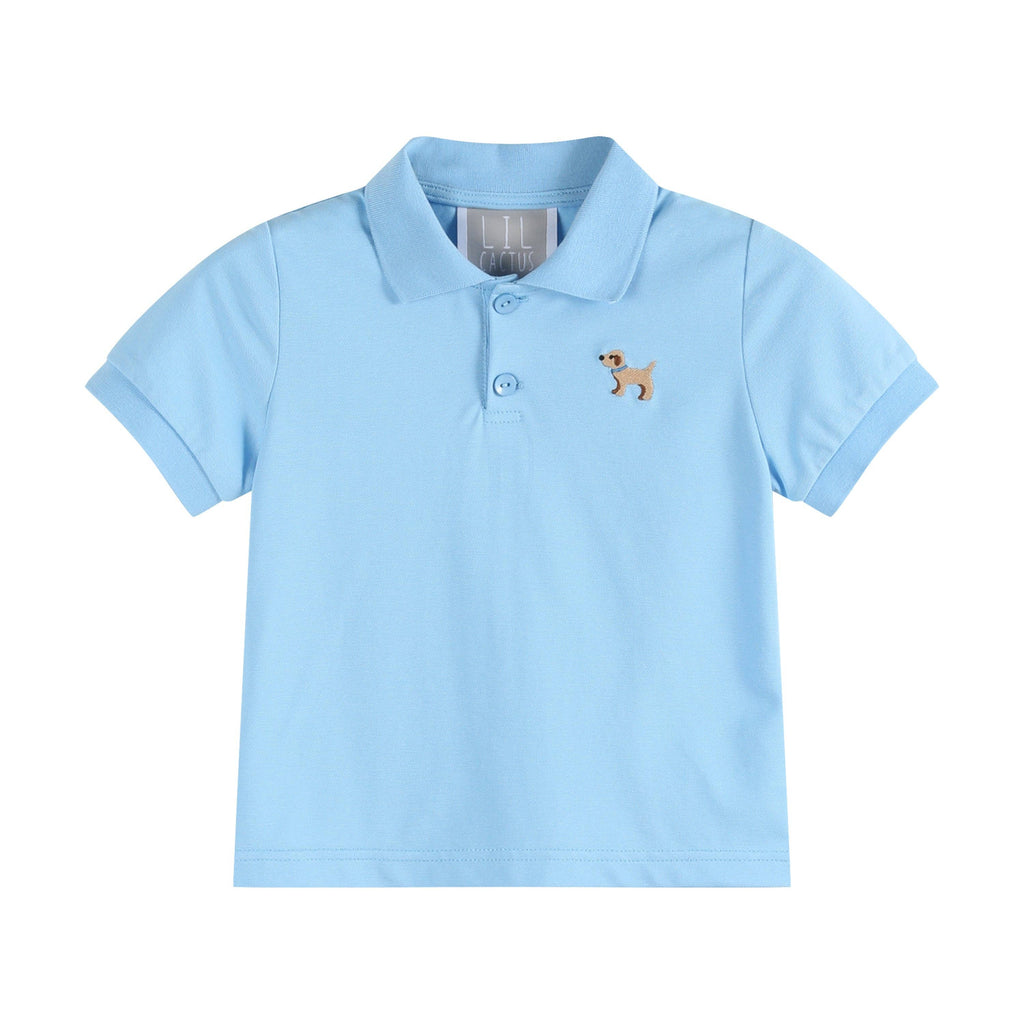 The Marley - Blue Puppy Polo Golf Shirt