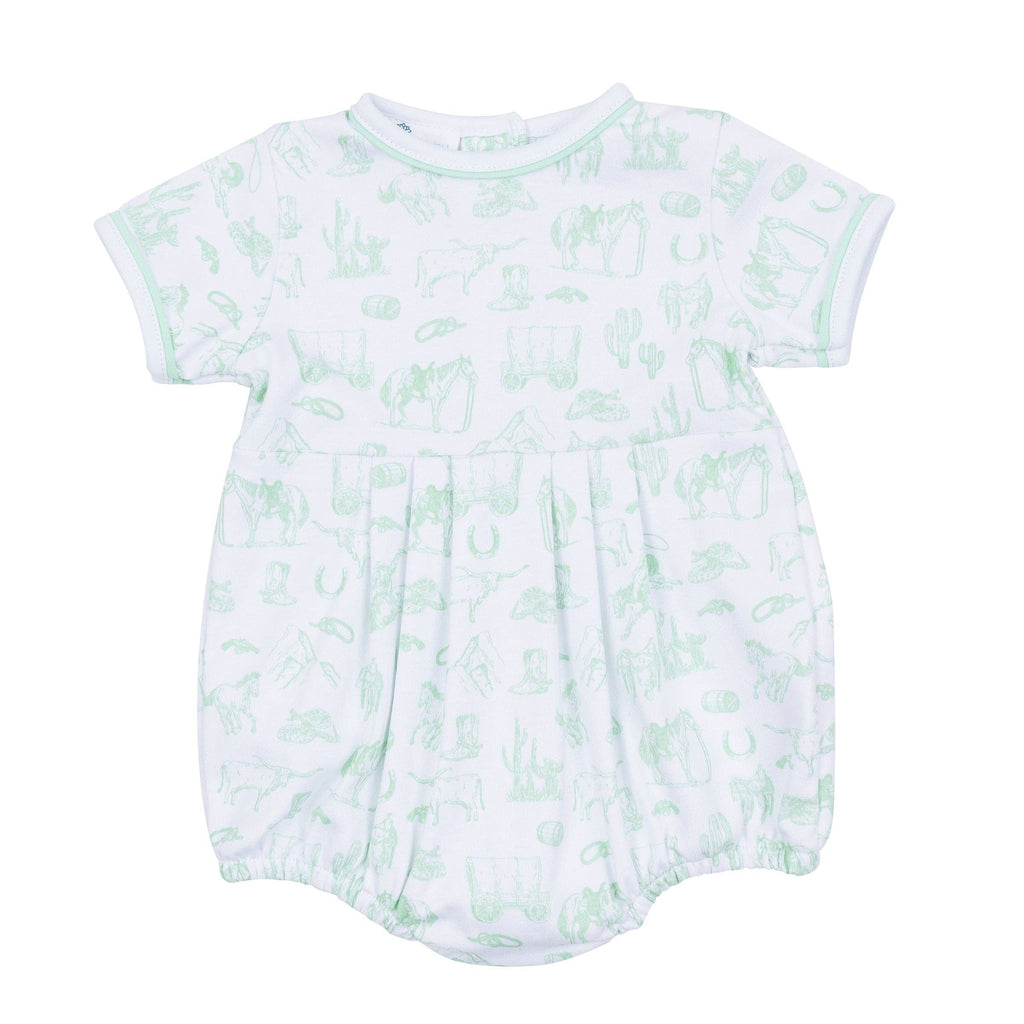 Wild West Toile Bubble - Celery