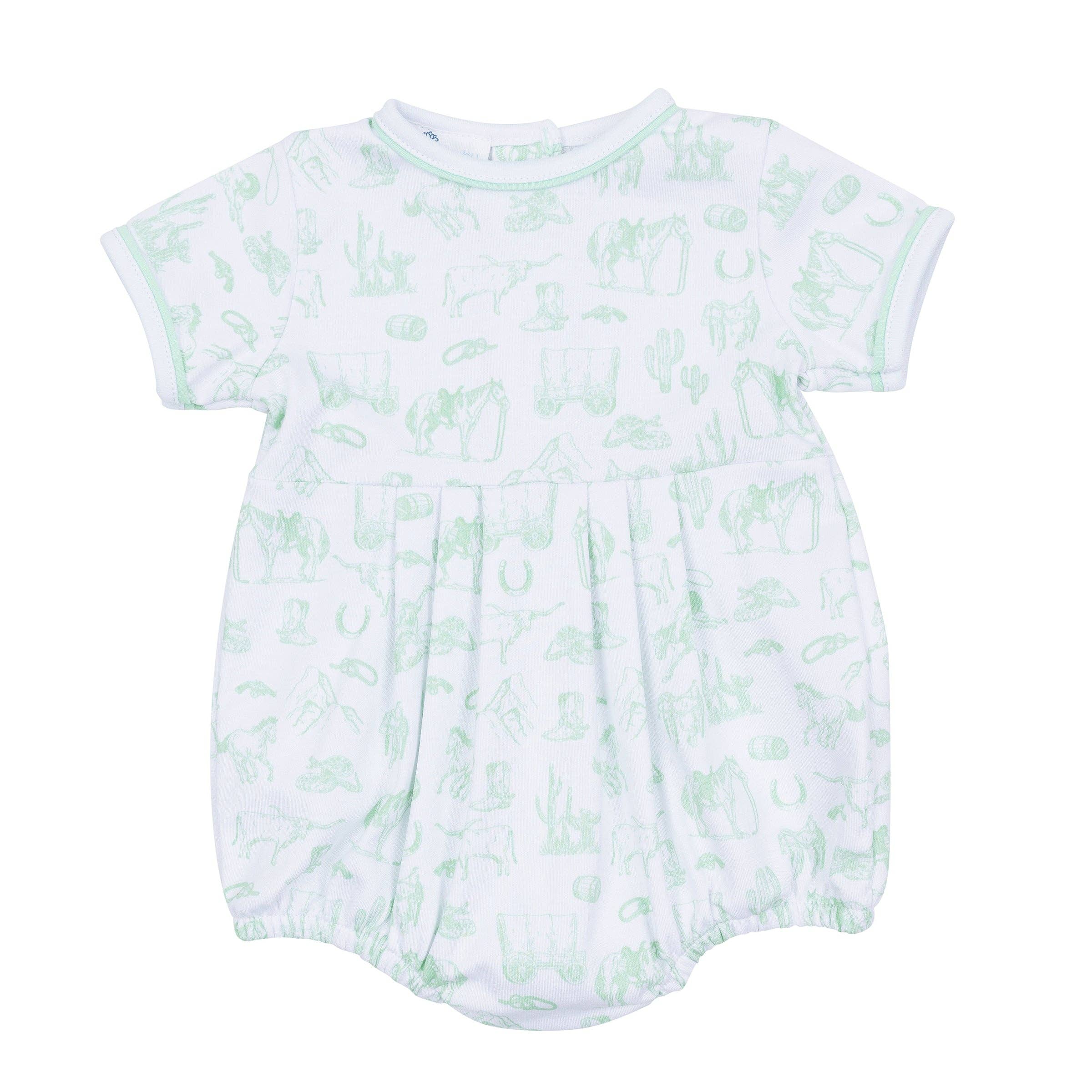 Wild West Toile Bubble - Celery