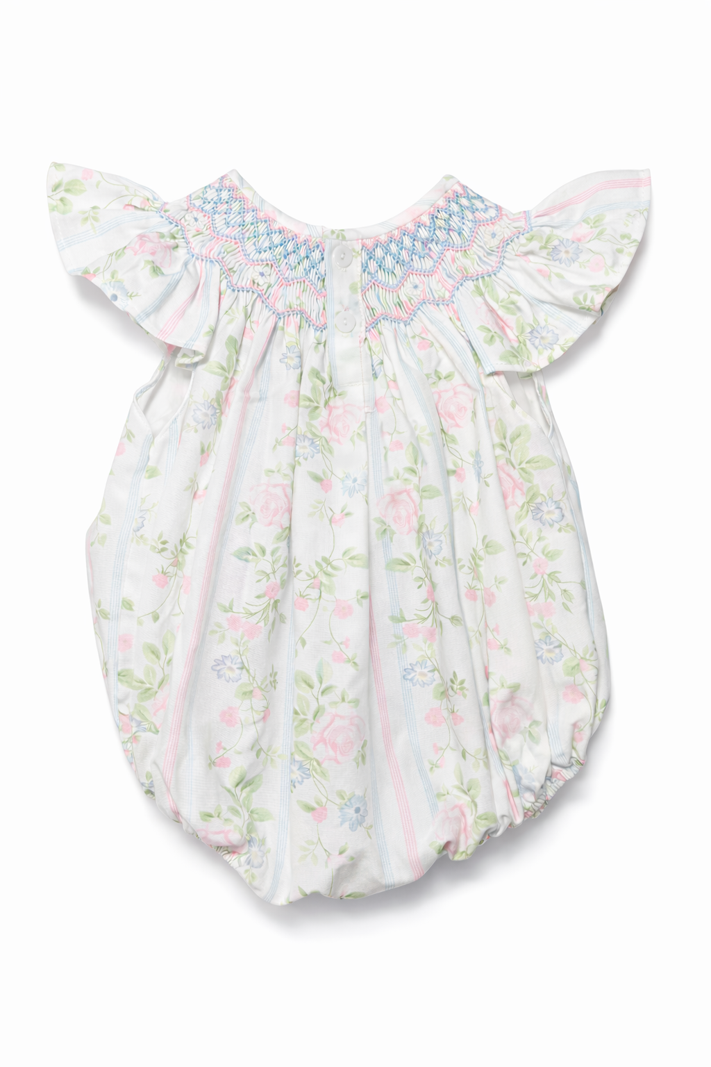 The Valerie Flower Vine Hand Smocked Bubble