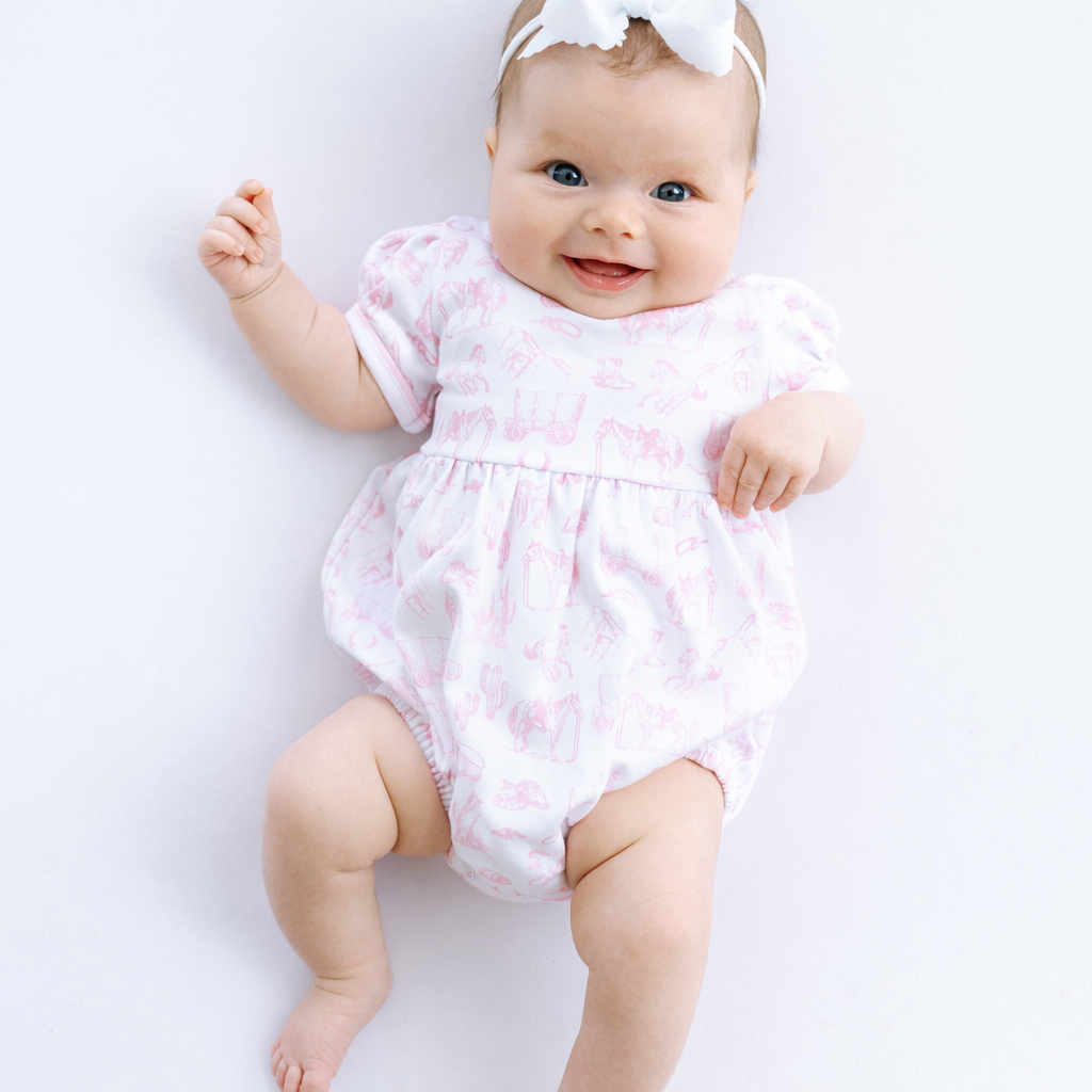 Wild West Toile Bubble - Pink