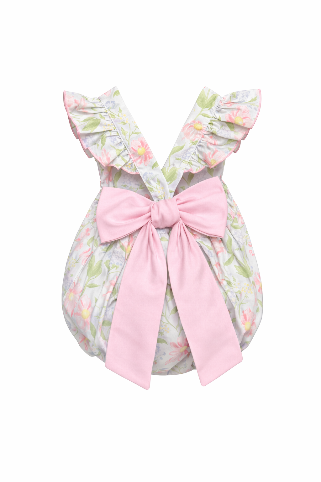 The Lilah - Bow Back Bubble Pink & Light Purple