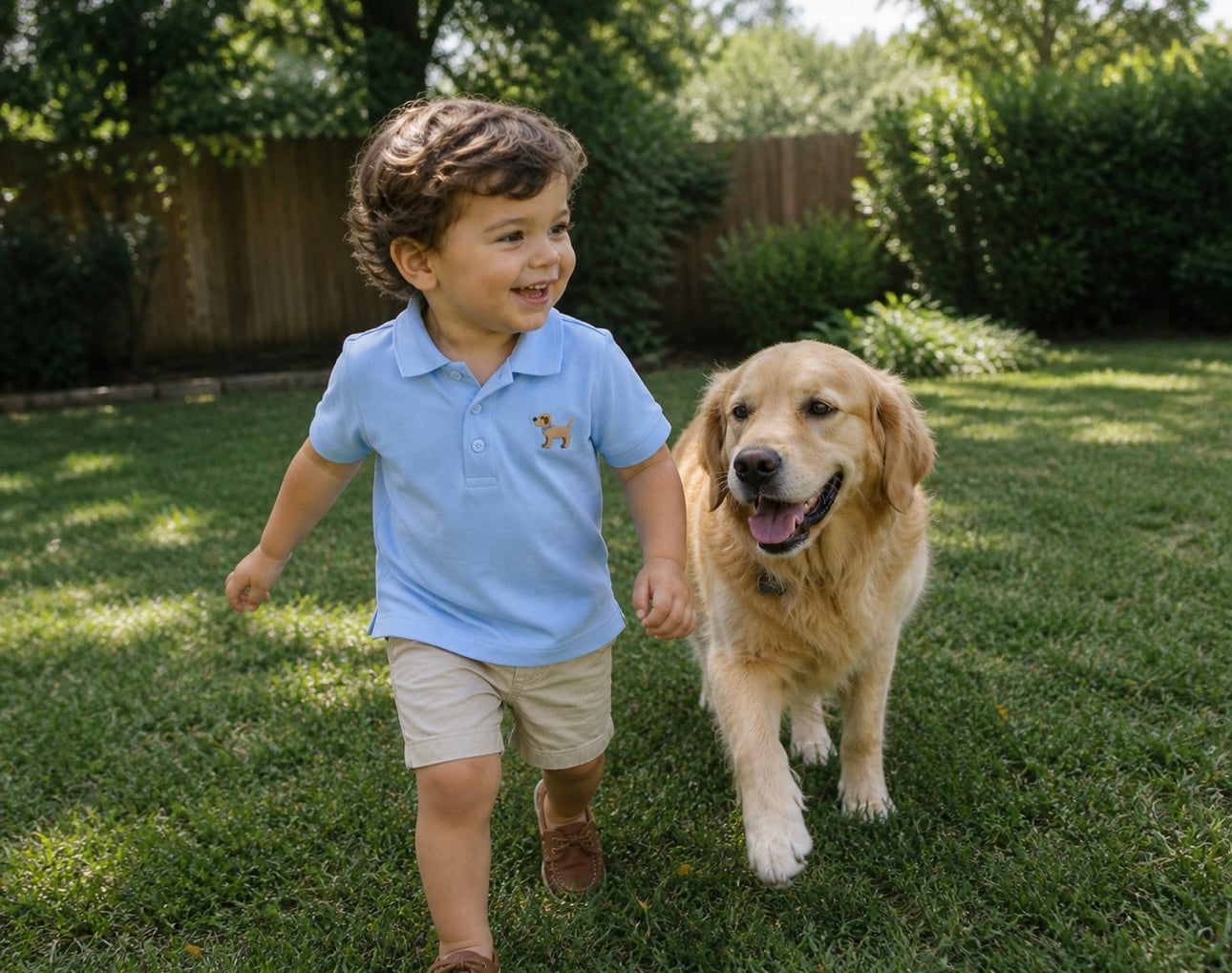 The Marley - Blue Puppy Polo Golf Shirt