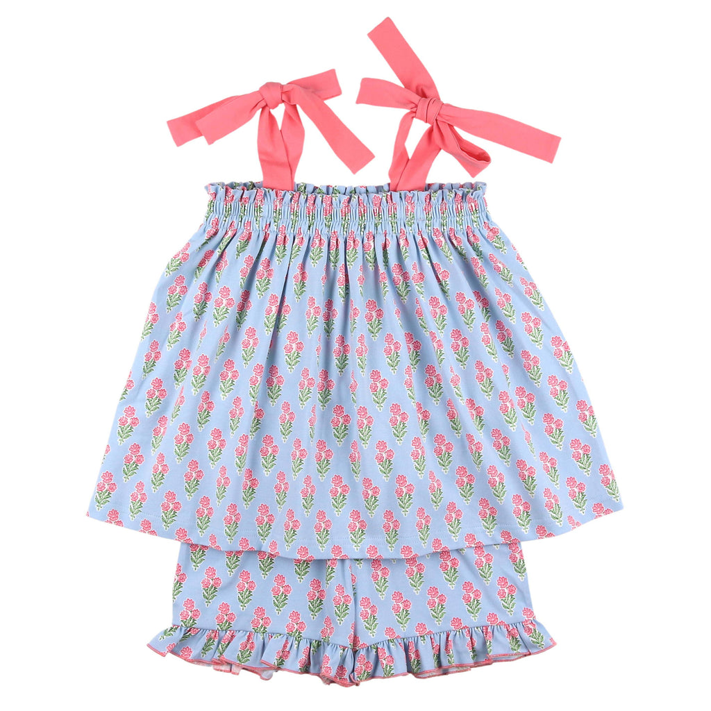 The Ellie Coral Bouquet Short Set