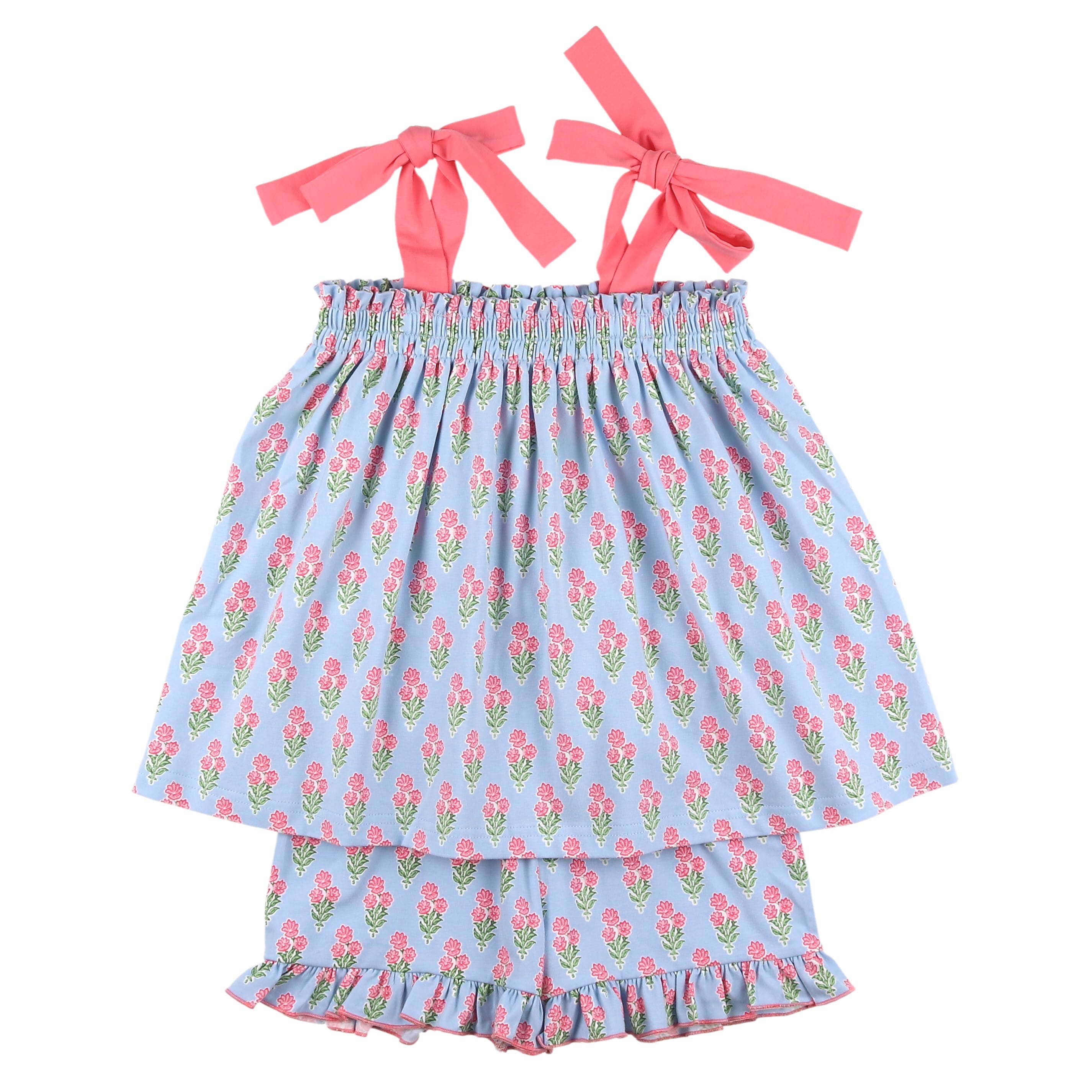 The Ellie Coral Bouquet Short Set