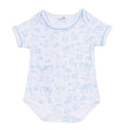 Wild West Toile Bodysuit - Light Blue