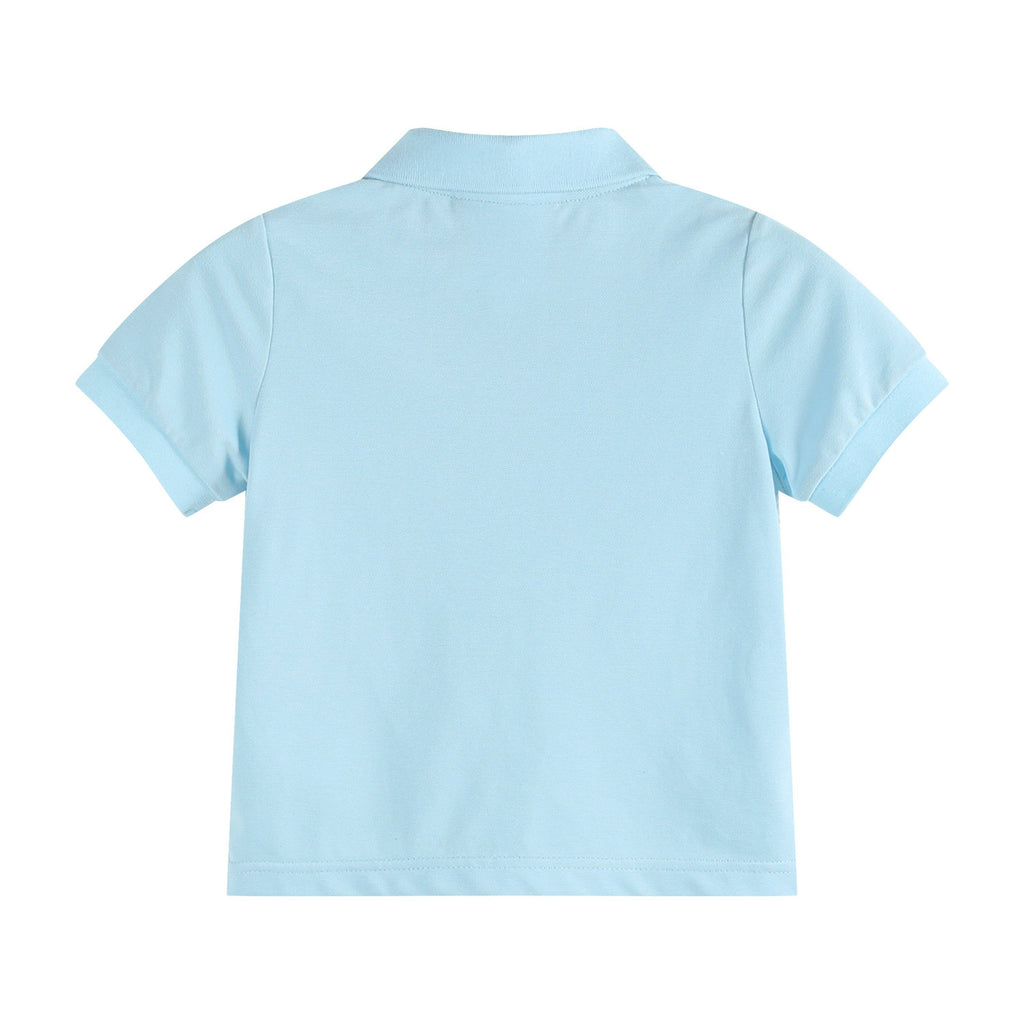 The Scottie - Light Blue Golf Hole Polo Shirt