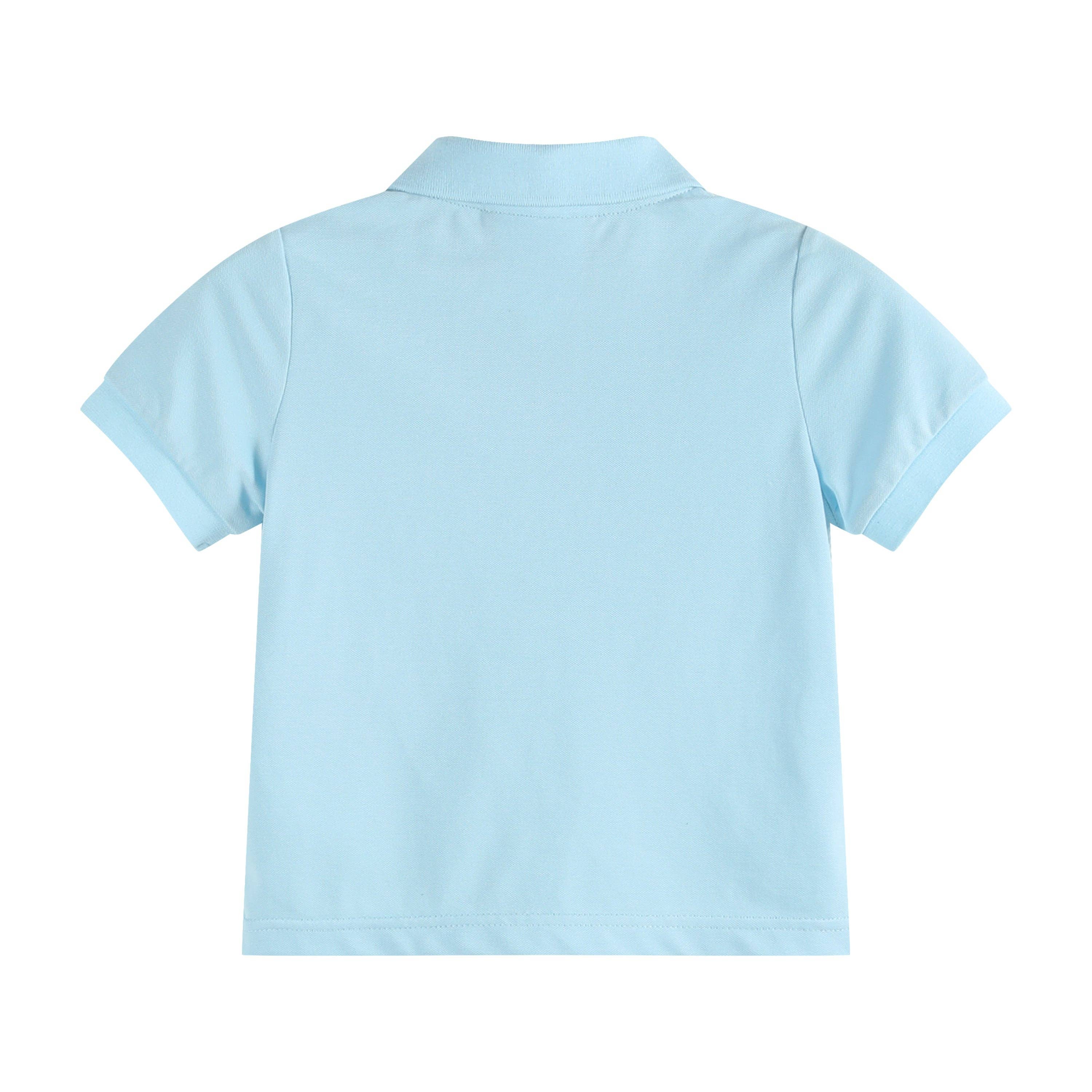 The Scottie - Light Blue Golf Hole Polo Shirt