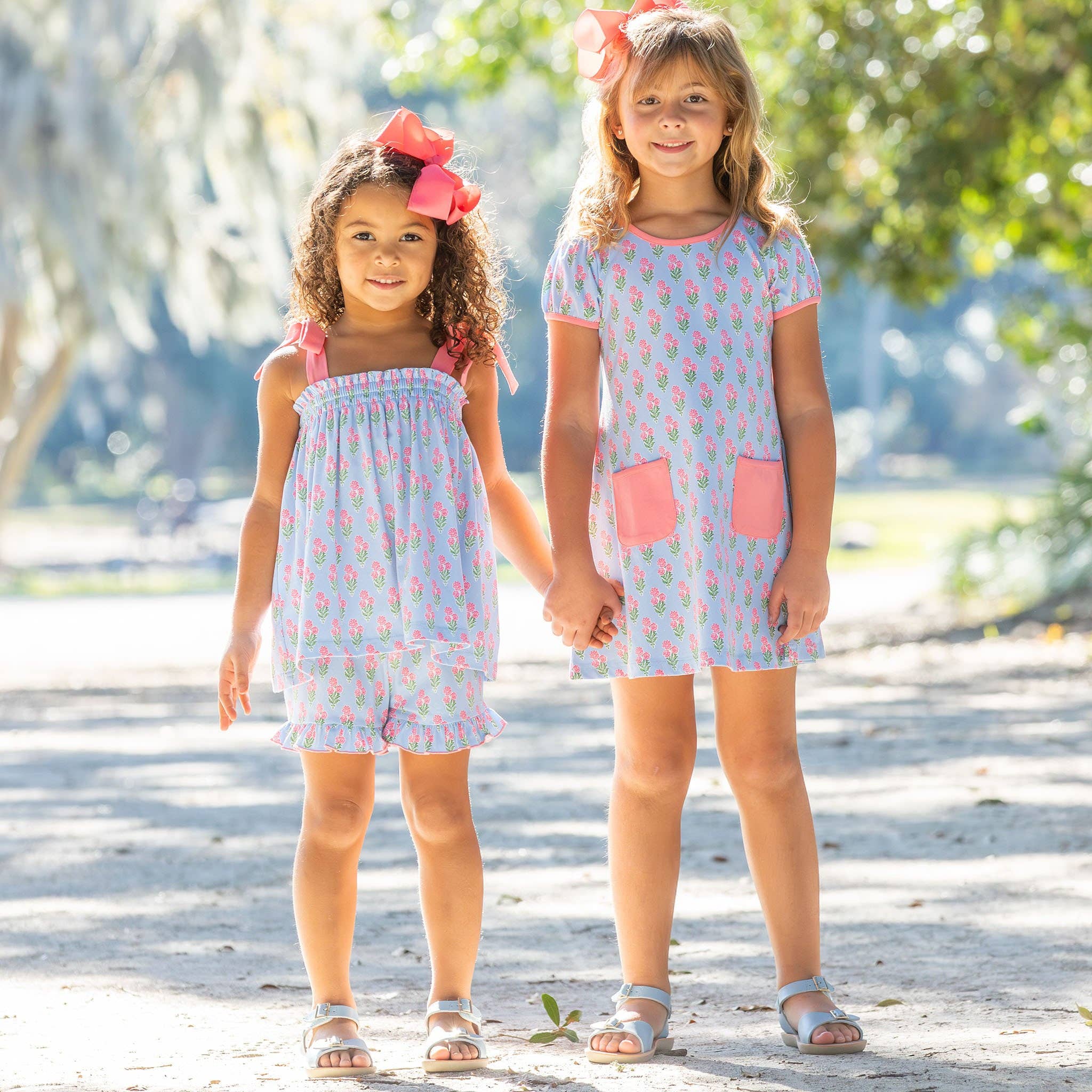 The Ellie Coral Bouquet Short Set