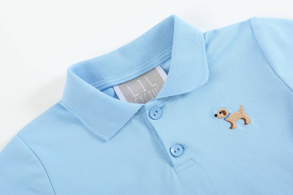 The Marley - Blue Puppy Polo Golf Shirt